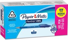 Paper Mate balpen Flexgrip Gel, doos van 12 stuks, blauw