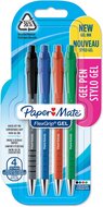 Paper Mate balpen Flexgrip Gel, blister van 4 geassorteerde stuks