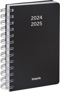 Brepols schoolagenda Wire-O, zwart, 2024-2025