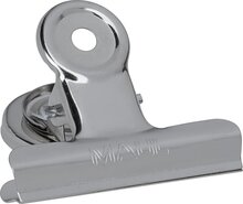 MAUL papierklem bulldogclip magnetisch 52 mm blister 2 verchroomd