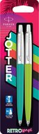 Parker Jotter Originals balpen 80&#039;S Retro Wave, blister van 2 stuks (groen en blauw)