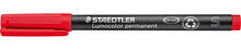 Staedtler Lumocolor 313, OHP-marker, permanent, 0,4 mm, rood