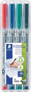 Staedtler Lumocolor 315, OHP-marker, non permanent, 1,0 mm, box van 4 stuks in geassorteerde kleuren