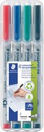 Staedtler Lumocolor 316, OHP-marker, non permanent, 0,6 mm, box van 4 stuks in geassorteerde kleuren