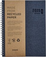 Brepols agenda Ecotiming, Kazar, blauw, 2025, spiraalgebonden