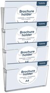 Europel wandfolderhouder, 4 x ft A4, landscape