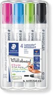 Staedtler Lumocolor whiteboardmarker etui van 4 stuks in geassorteerde kleuren