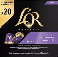 Douwe Egberts koffiecapsules L&#039;Or Intensity 8, Lungo Profondo, pak van 20 capsules