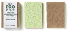 Mr. Eco schuurspons ft 9,8 x 6,8 x 2 cm, krasbestendig, pak van 2 stuks