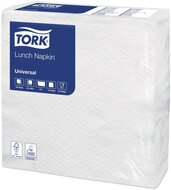 Tork servetten ft 30 x 30 cm, 1-laags, wit, pak van 100 stuks