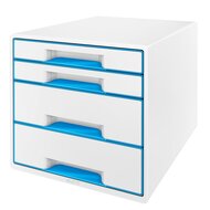 Leitz ladenblok WOW, 4 laden, wit/blauw