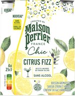 Maison Perrier mocktail Citrus Fizz, citroen- en kruidensmaak, blik van 25 cl, pak van 4 stuks