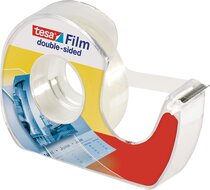 Tesafilm dubbelzijdige plakband, ft 12 mm x 7,5 m, op blister met dispenser