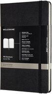 Moleskine notitieboek professional,  ft 13 x 21 cm, gelijnd, harde cover, 240 blad, zwart