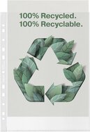 Esselte geperforeerde showtas, 100 % gerecycleerd, ft A4, 70 micron, doos van 100 stuks