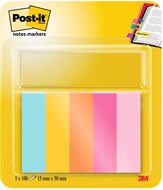 Post-it notes markers Beachside, ft 15 x 50 mm, blister met 5 blokjes van 50 tabs