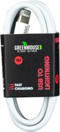 Greenmouse Lightning kabel, USB-A naar 8-pin, 1 m, wit