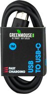 Greenmouse kabel, USB-A naar USB-C, 1 m, zwart