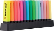 STABILO BOSS ORIGINAL Pastel markeerstift, deskset van 15 stuks in geassorteerde kleuren