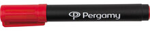 Pergamy permanent marker met ronde punt, rood