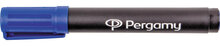 Pergamy permanent marker met beitelpunt, blauw