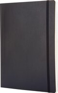 Moleskine notitieboek, ft 19 x 25 cm, gelijnd, soepele cover, 192 blad, zwart