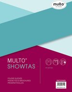 Multo geperforeerde showtas ft A4, 23-gaatsperforatie, 80 micron, gekorreld