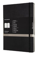 Moleskine notitieboek professional,  ft 19 x 25 cm, gelijnd, harde cover, 189 blad, zwart