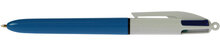 Bic 4 Colours Original 4-kleurenbalpen, 0,32 mm, klassieke inktkleuren, lichaam blauw