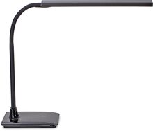 Maul bureaulamp LED Pirro, warmwit licht, dimbaar, met voet, zwart