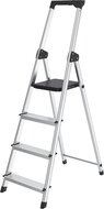 Brasq trapladder SL400, aluminium, zilver,  4 treden