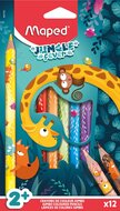 Maped kleurpotlood Jungle Fever Jumbo, etui van 12 stuks, assorti