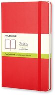 Moleskine notitieboek, ft 9 x 14 cm, effen, harde cover, 192 blad, rood