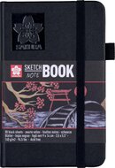 Sakura schetsboek, 80 vel, 140 g/m&sup2;, ft 9 x 14 cm, zwart papier