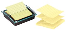 Post-it Super Stcicky Z-notes dispenser Millenium zwart, met 1 blok ft 101 x 101 mm gelijnd geel