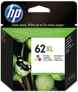 HP inktcartridge 62XL, 415 pagina&#039;s, OEM C2P07AE, 3 kleuren