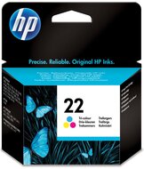 HP inktcartridge 22, 165 pagina&#039;s, OEM C9352AE, 3 kleuren