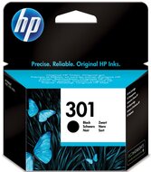 HP inktcartridge 301, 190 pagina&#039;s, OEM CH561EE, zwart