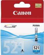 Canon inktcartridge CLI-521C, 448 pagina&#039;s, OEM 2934B001, cyaan