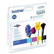 Brother inktcartridge, 300 pagina&#039;s, OEM LC-970VALBP, 4 kleuren