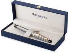 Waterman Expert vulpen, medium, zilver/goud, in giftbox