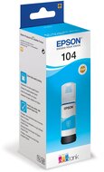 Epson inktfles 104, 7.500 pagina&#039;s, OEM C13T00P240, cyaan