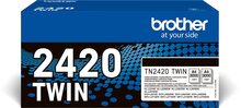 Brother toner, 3.000 pagina&#039;s, OEM TN-2420TWIN, zwart, pak van 2 stuks