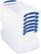 Really Useful Box opbergdoos 5,5 l, nestbaar, transparant