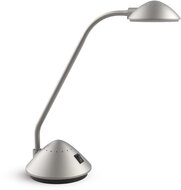 MAULarc bureaulamp, LED, op voet, zilver