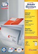 Avery Zweckform 3652, Universele etiketten, Ultragrip, wit, 200 vel, 21 per vel, 70 x 42,3 mm