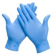 Handschoenen uit nitril, small, blauw, pak van 100 stuks