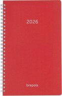 Brepols agenda Breform Polyprop 6-talig, rood, 2026