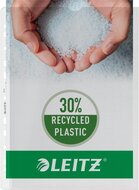 Leitz Premium Showtas A4 geopend, boven en links, 30% gerecycleerd plastic