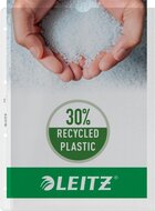 Leitz Premium Showtas A4 geopend, boven en links, 30% gerecycleerd plastic
